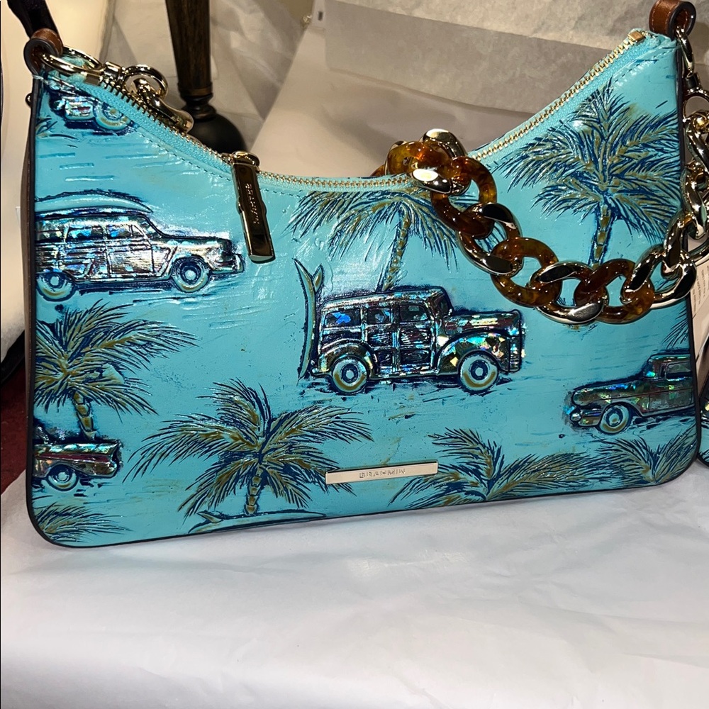 Brahmin Mod Esme Copa Cabana Cars leather bag - Picture 8 of 10